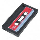 Única proteção Retro Cassete Silicone fita para o iPhone 4 -